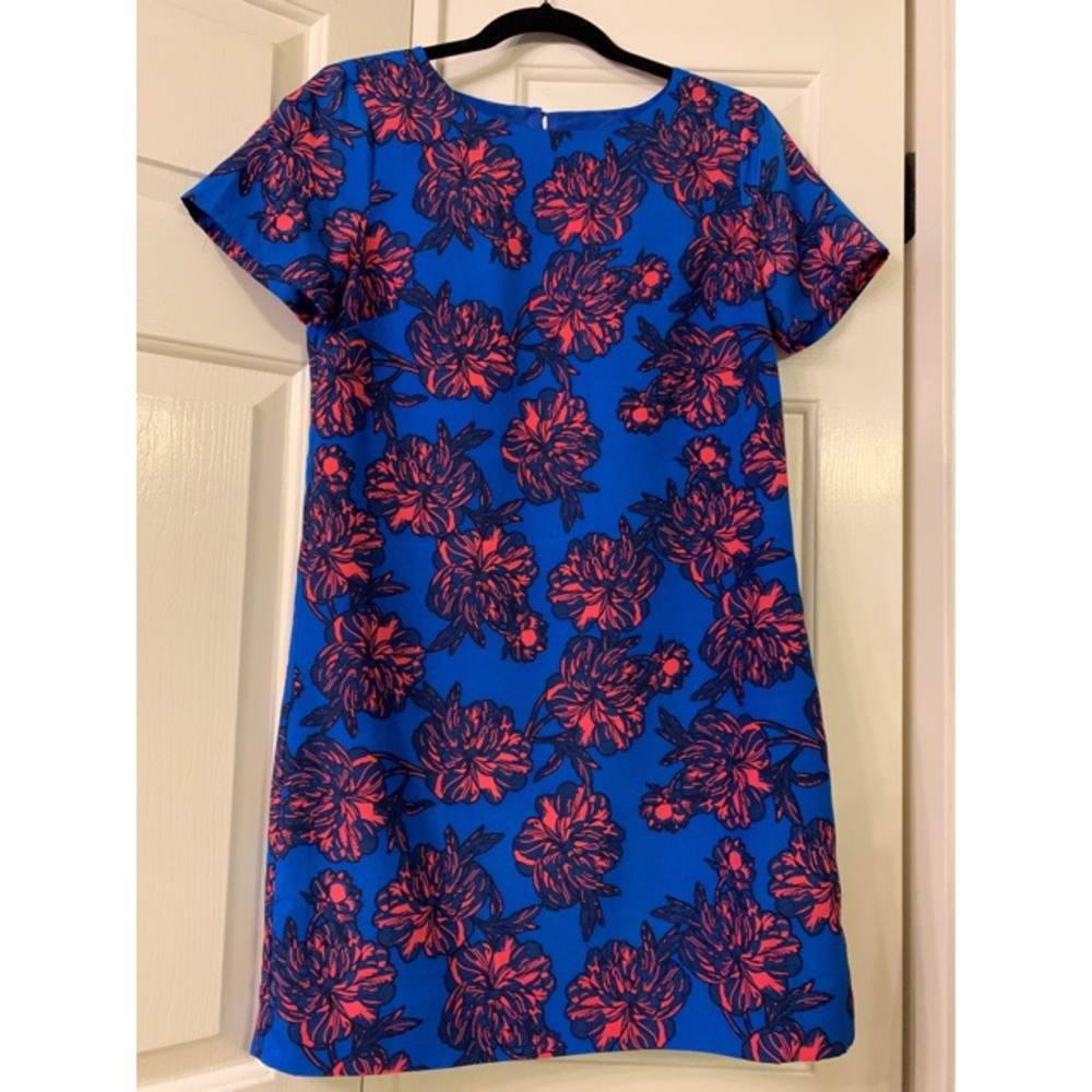 JCrew Blue and Pink Floral 🌺Shift Dress
